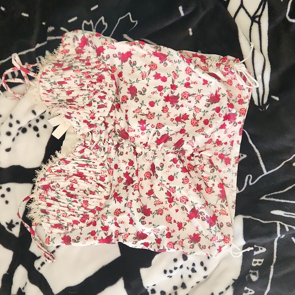 Melrose floral bustier